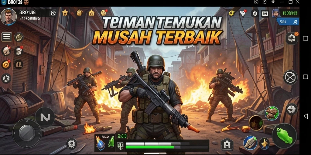 Tampilan screenshot menunjukkan pertempuran menarik dalam BRO138.