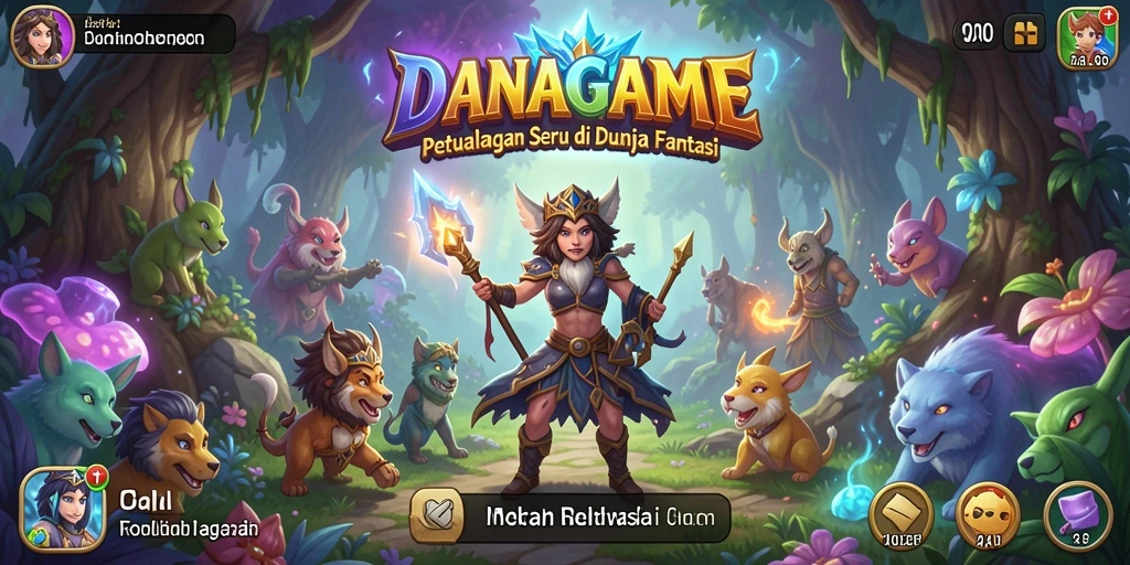 Tampilan gameplay seru dan penuh aksi di DANAGAME.