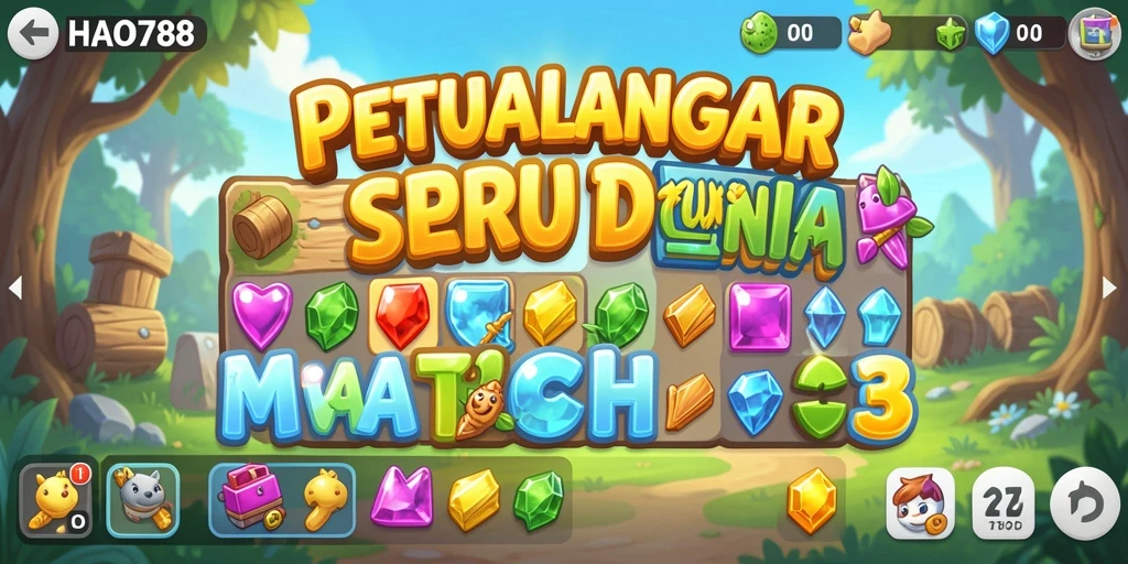 Gameplay HAO788 yang adiktif dan menarik dalam genre Match-3.