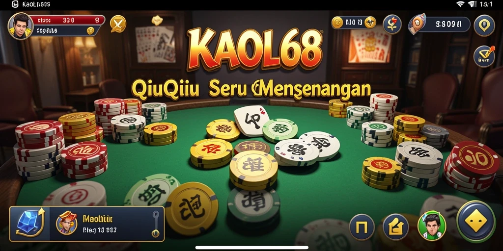 Tampilan menarik dari KAOL68 yang menampilkan aksi permainan QiuQiu.
