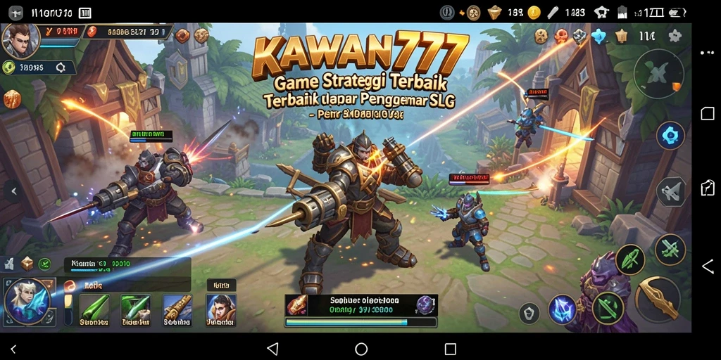 Screenshot dari gameplay seru KAWAN777 yang menunjukkan strategi pertempuran.