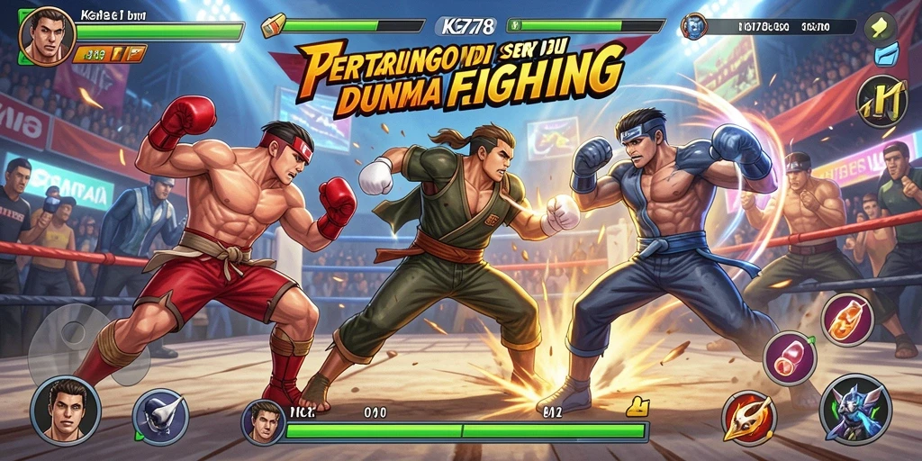 Tangkapan layar dari gameplay <strong>KG778</strong> menunjukkan aksi pertarungan yang mendebarkan.