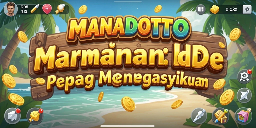 Tampilan gameplay MANADOTOTO yang menakjubkan di mode Idle.