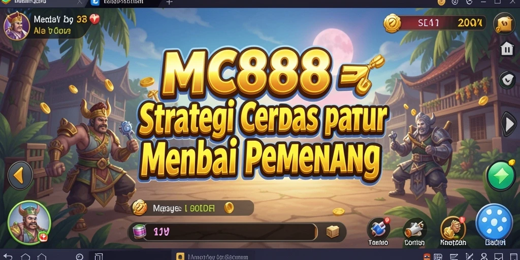 Screenshot utama MC888 menampilkan aksi strategi yang menegangkan.