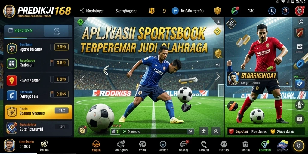 Tampilan taruhan langsung dalam aplikasi PREDIKSI168 yang menarik.