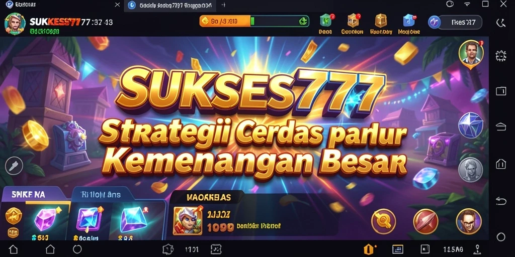 Tampilan gameplay yang intens dan strategis dalam SUKSES777.