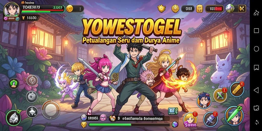 Gameplay menarik dalam dunia anime yang penuh warna.